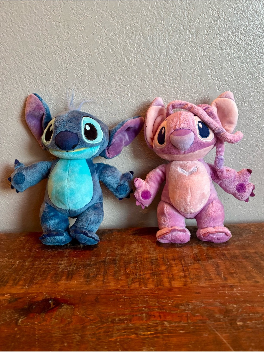 Disney Stitch and Angel Plush Set